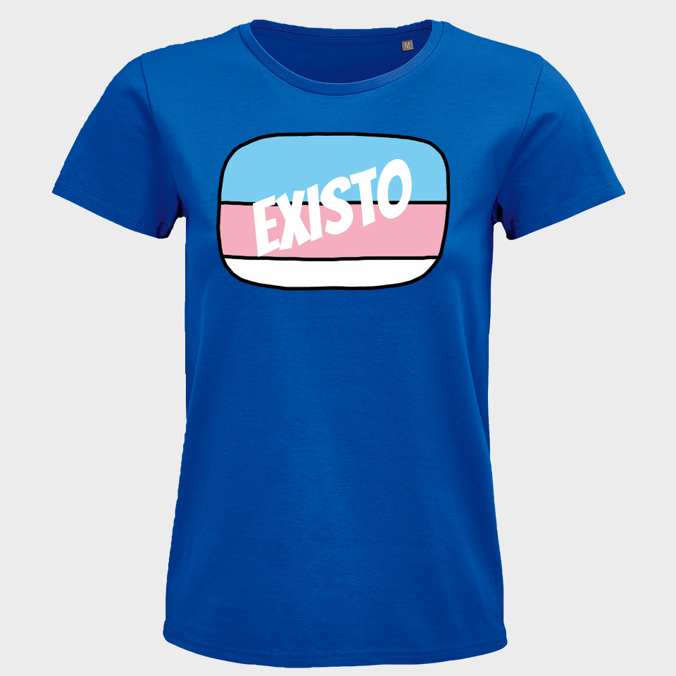 Camiseta mujer para el orgullo LGBTIQA+ diseño Existo