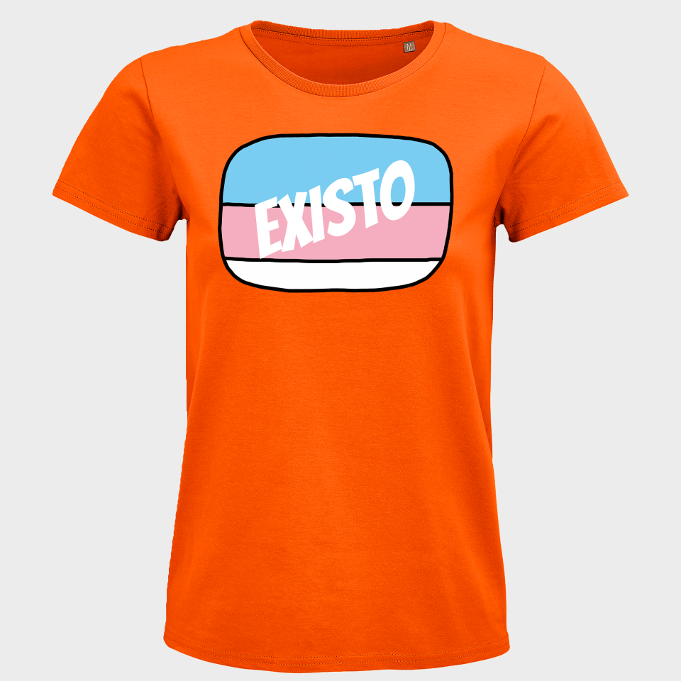 Camiseta mujer para el orgullo LGBTIQA+ diseño Existo