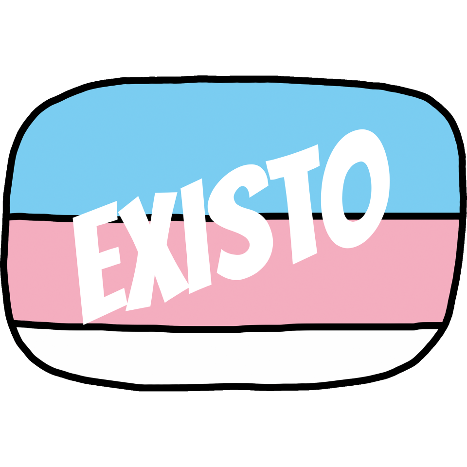 Camiseta mujer para el orgullo LGBTIQA+ diseño Existo