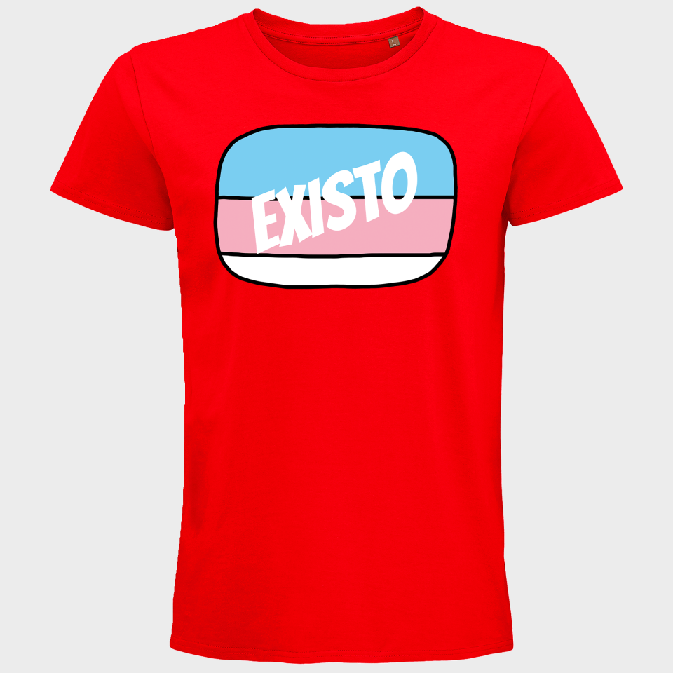 Camiseta hombre para el orgullo LGBTIQA+ diseño Existo