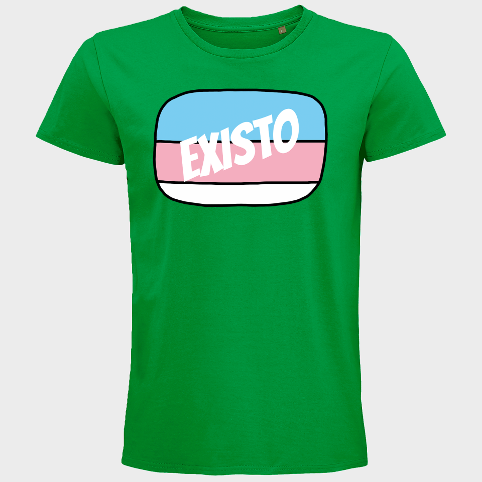 Camiseta hombre para el orgullo LGBTIQA+ diseño Existo