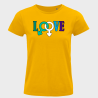 Camiseta mujer para el orgullo LGBTIQA+ diseño Love B