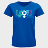 Camiseta mujer para el orgullo LGBTIQA+ diseño Love B