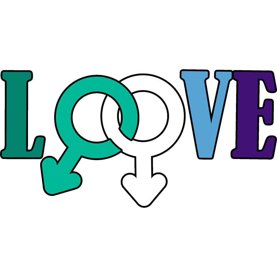 Camiseta mujer para el orgullo LGBTIQA+ diseño Love B