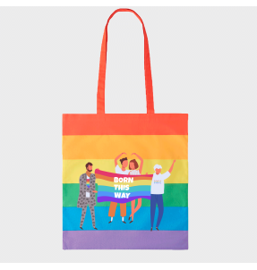 Tote bag para el orgullo LGBTIQA+ diseño Born This Way