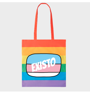 Tote bag para el orgullo LGBTIQA+ diseño Existo