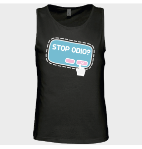 Camiseta de tirantes hombre para el orgullo LGBTIQA+ diseño Stop Odio