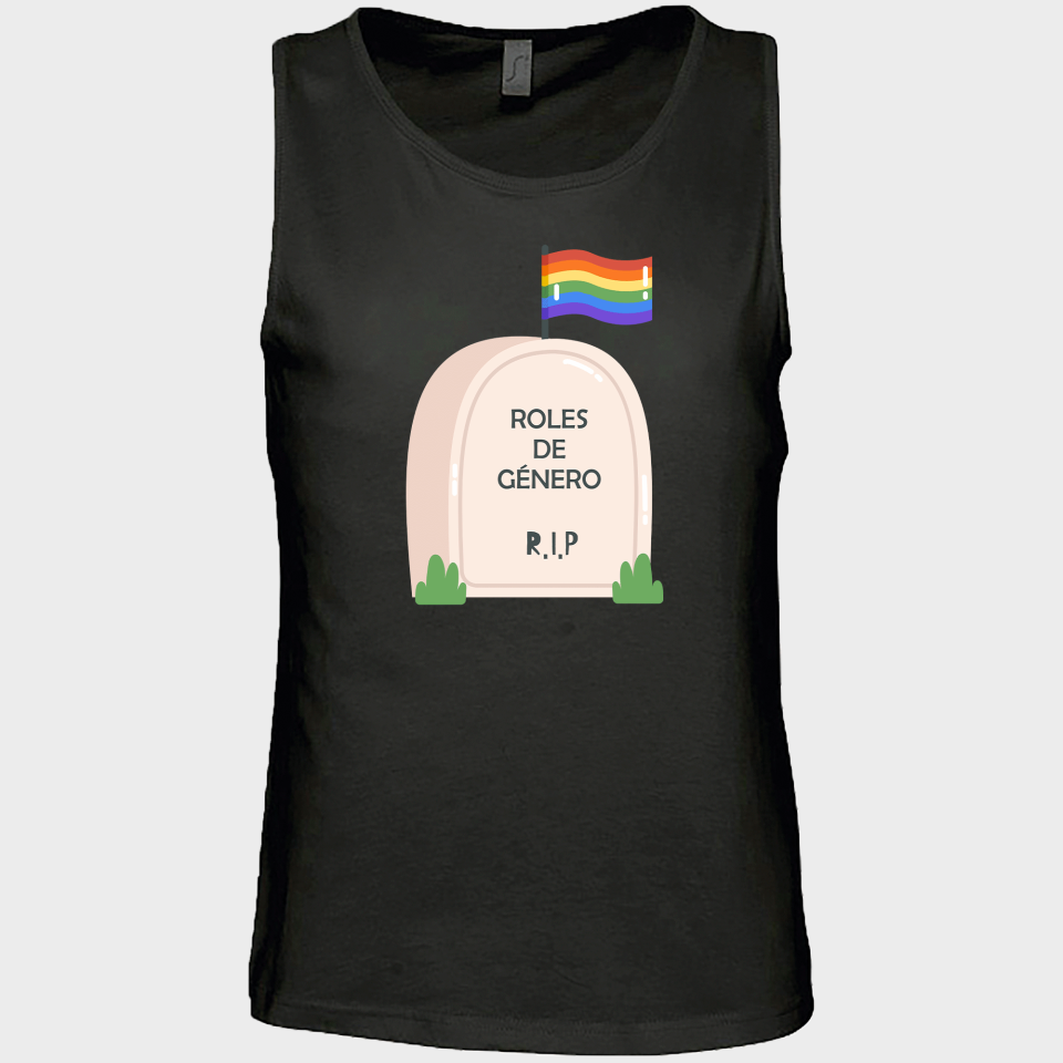 Camiseta de tirantes hombre  para el orgullo LGBTIQA+ diseño Roles