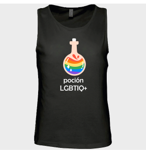 Camiseta de tirantes hombre para el orgullo LGBTIQA+ diseño Poción