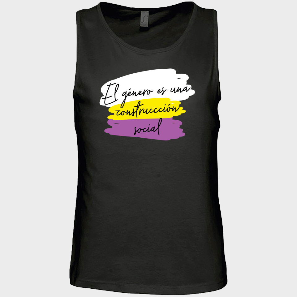 Camiseta de tirantes hombre para el orgullo LGBTIQA+ diseño Género