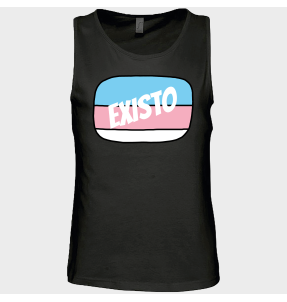 Camiseta de tirantes hombre para el orgullo LGBTIQA+ diseño Existo