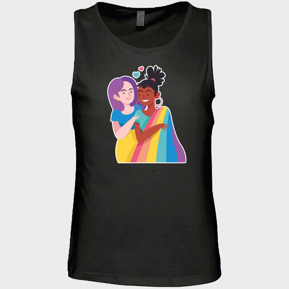 Camiseta de tirantes hombre para el orgullo LGBTIQA+ diseño Chicas