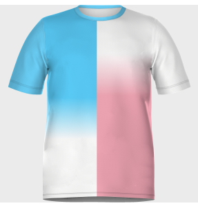 Camiseta para el orgullo LGBTIQA+ diseño Frontera Tallas Grandes