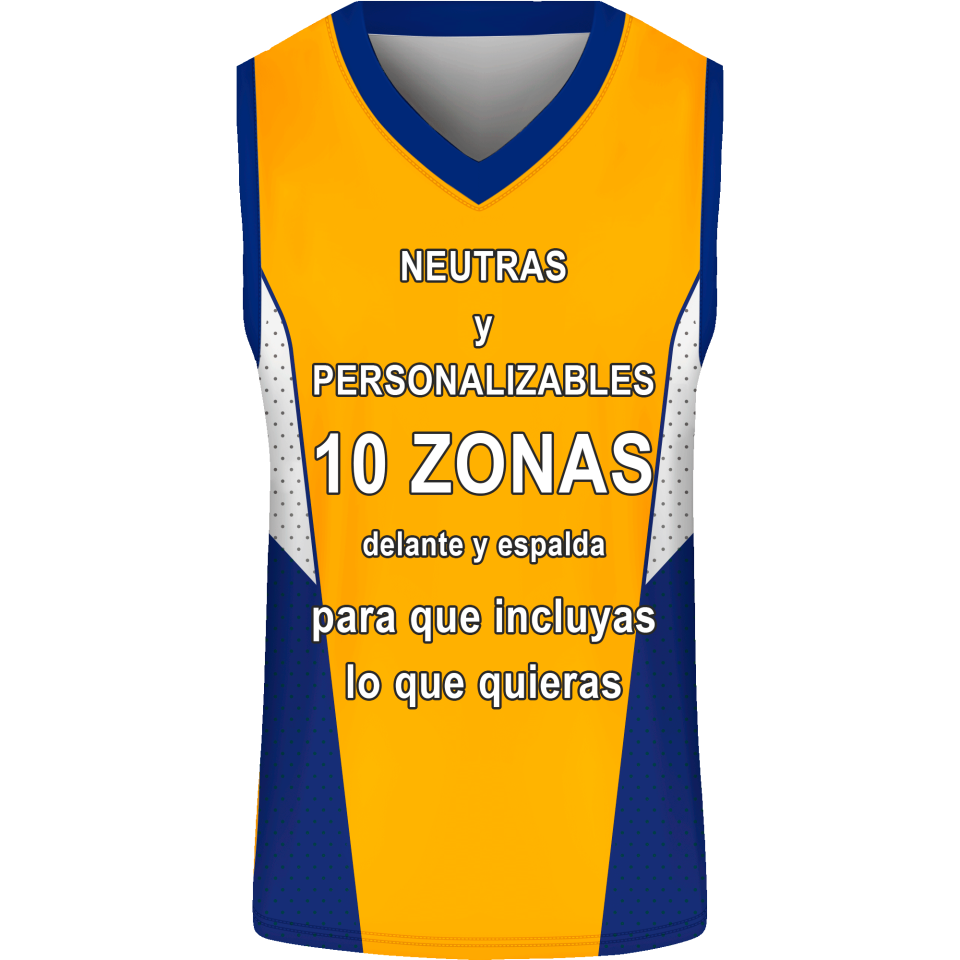 Camiseta baloncesto sublimada modelo Puntos personalizada