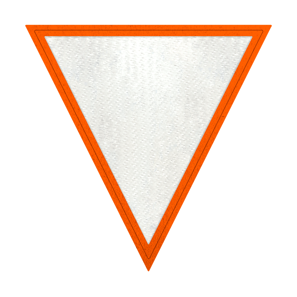 Parche Stick Triangular con Acabado Brillante en Distintos Colores