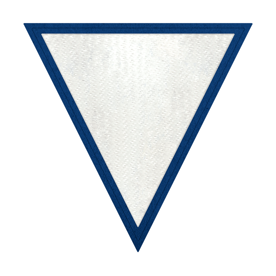 Parche Stick Triangular con Acabado Brillante en Distintos Colores