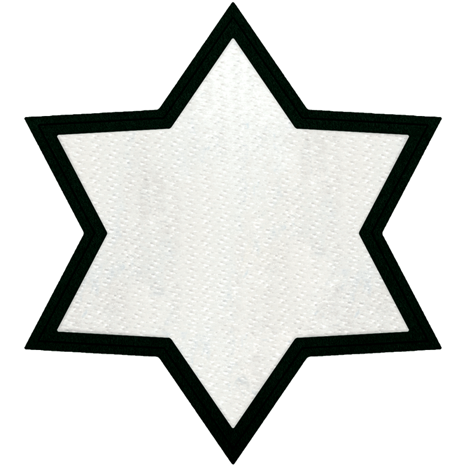 Parche Personalizable STICK con FLOCK Forma Estrella 6 Puntas