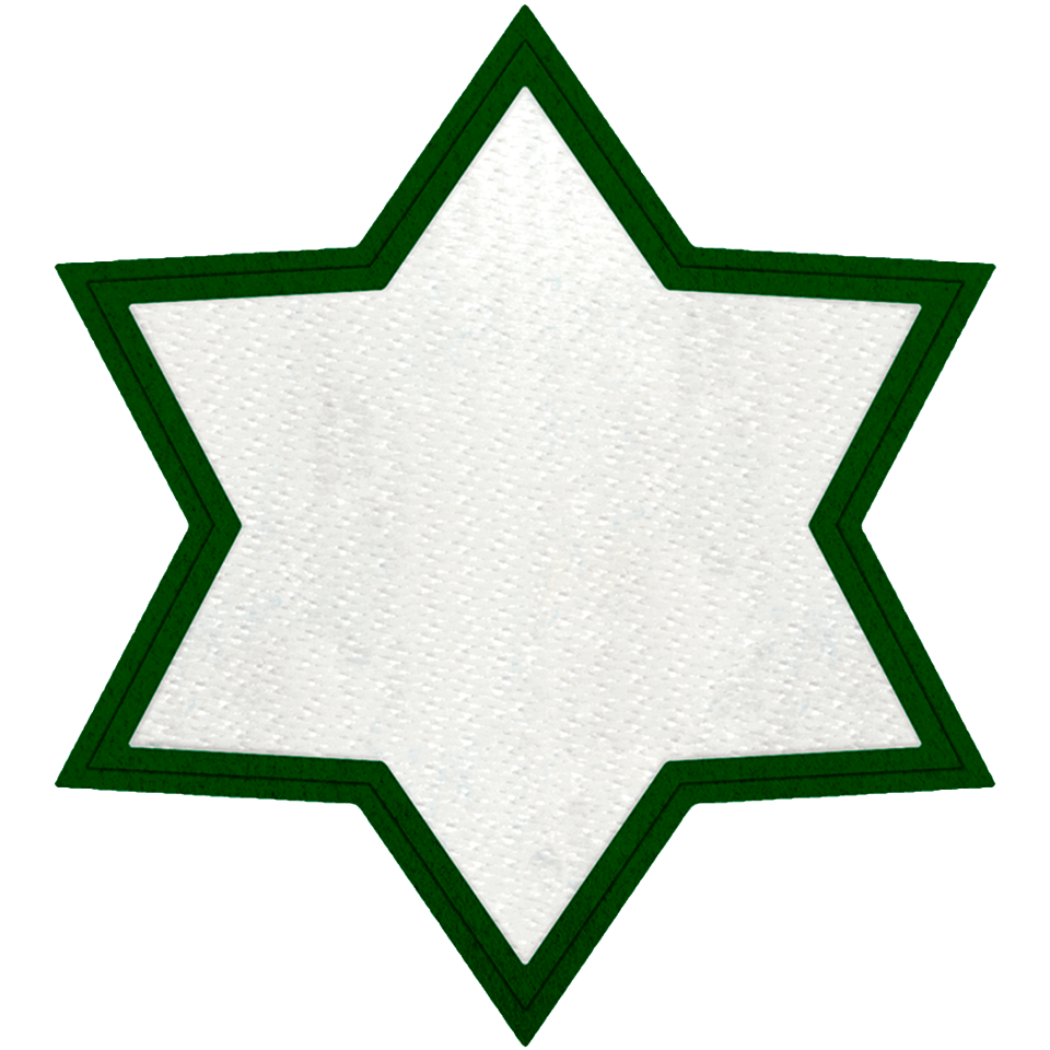 Parche Personalizable STICK con FLOCK Forma Estrella 6 Puntas