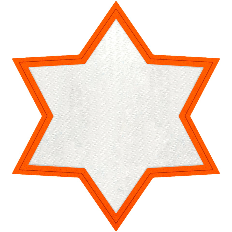 Parche Personalizable STICK con FLOCK Forma Estrella 6 Puntas