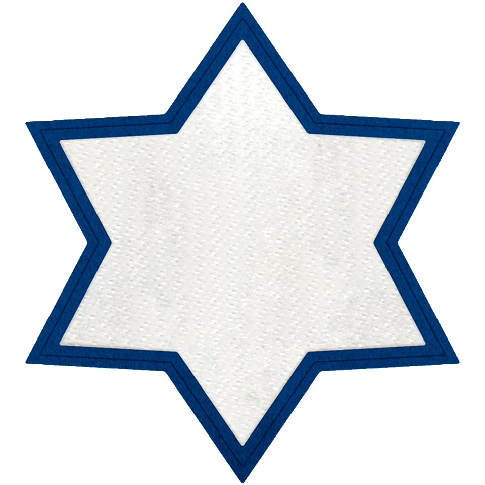 Parche Personalizable STICK con FLOCK Forma Estrella 6 Puntas