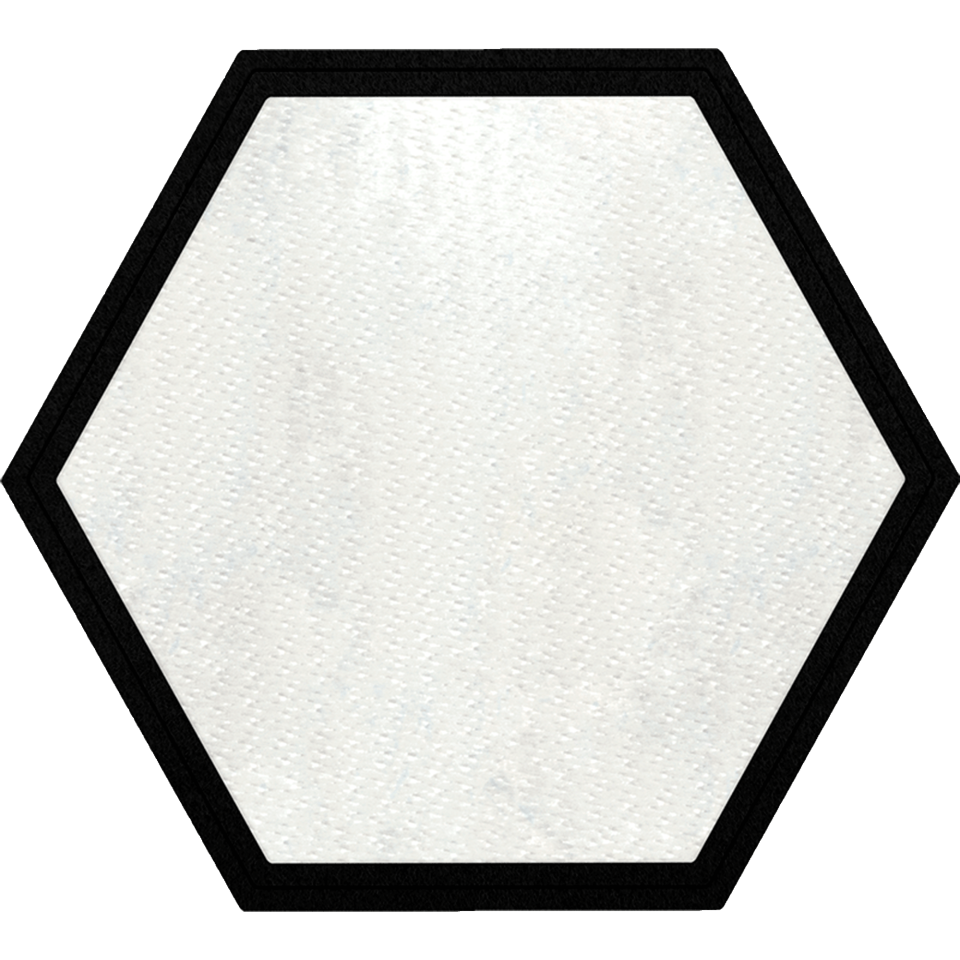 Parche Stick Forma Hexagonal de Distintos Colores