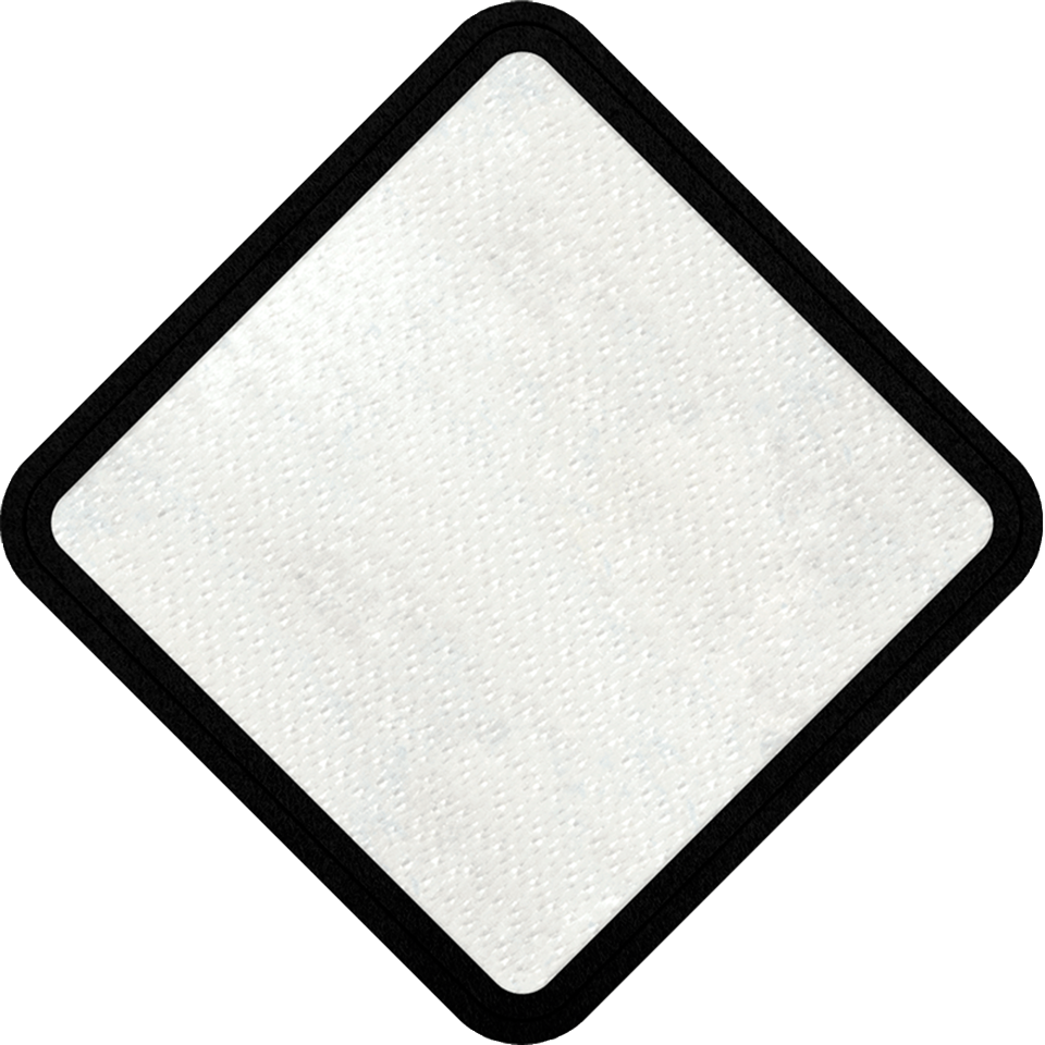 Parche Personalizable con Stick Brillante en Forma de Rombo