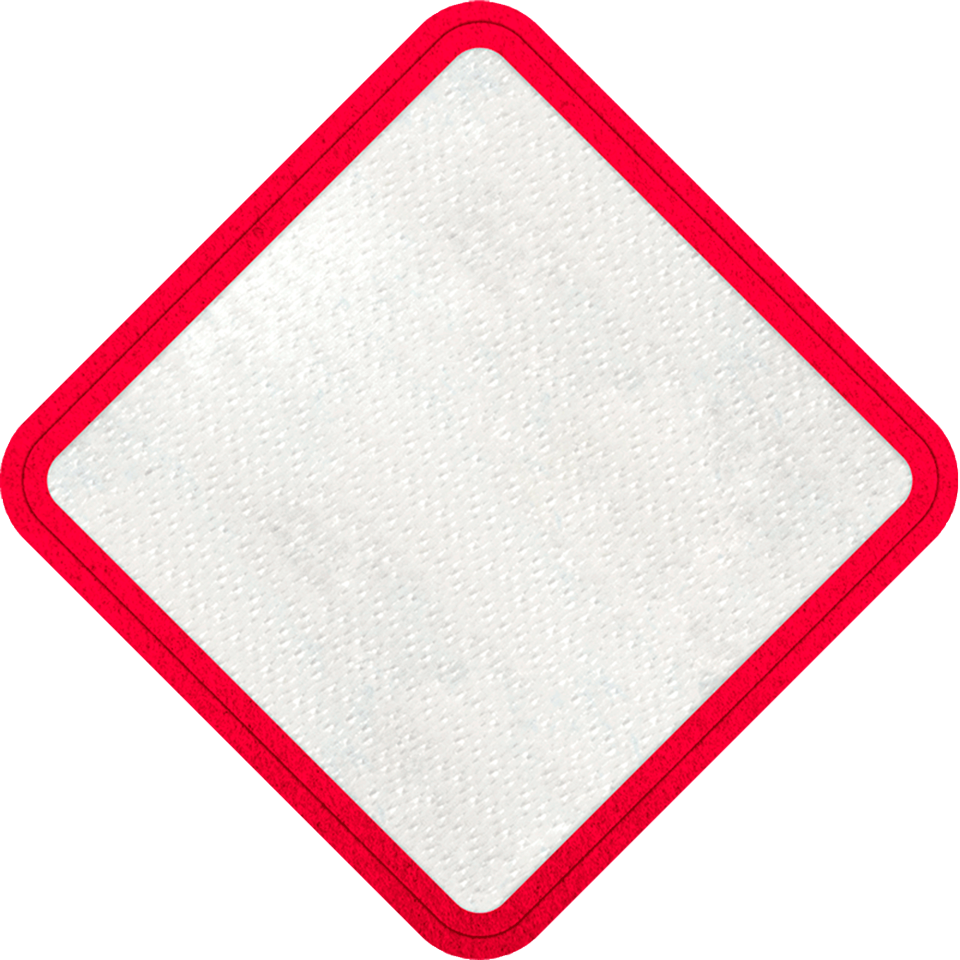 Parche Personalizable con Stick Brillante en Forma de Rombo