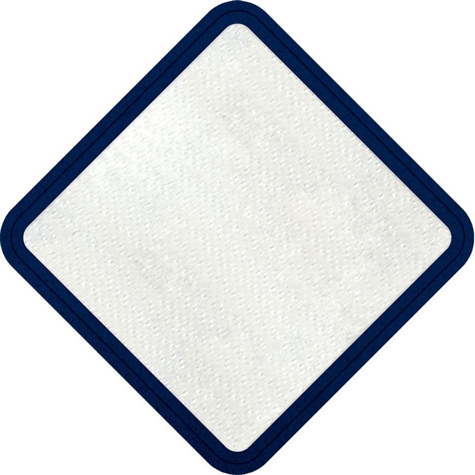 Parche Personalizable con Stick Brillante en Forma de Rombo