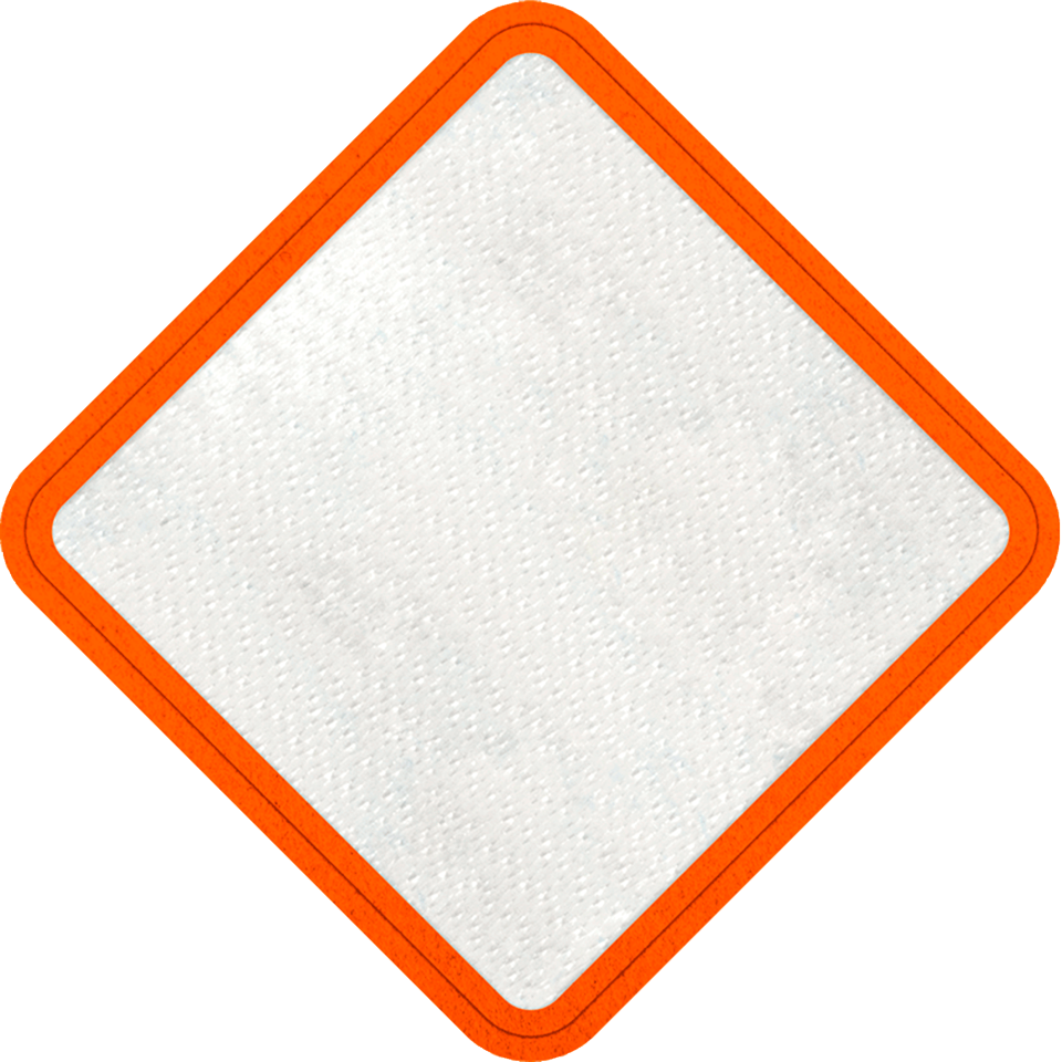 Parche Personalizable con Stick Brillante en Forma de Rombo