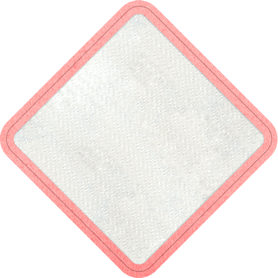 Parche Personalizable con Stick Brillante en Forma de Rombo