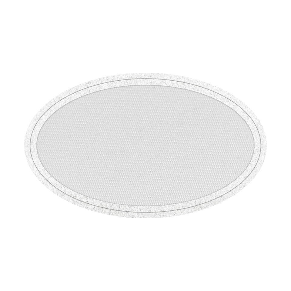 Parche Personalizable Satín Flock Ovalado Mate