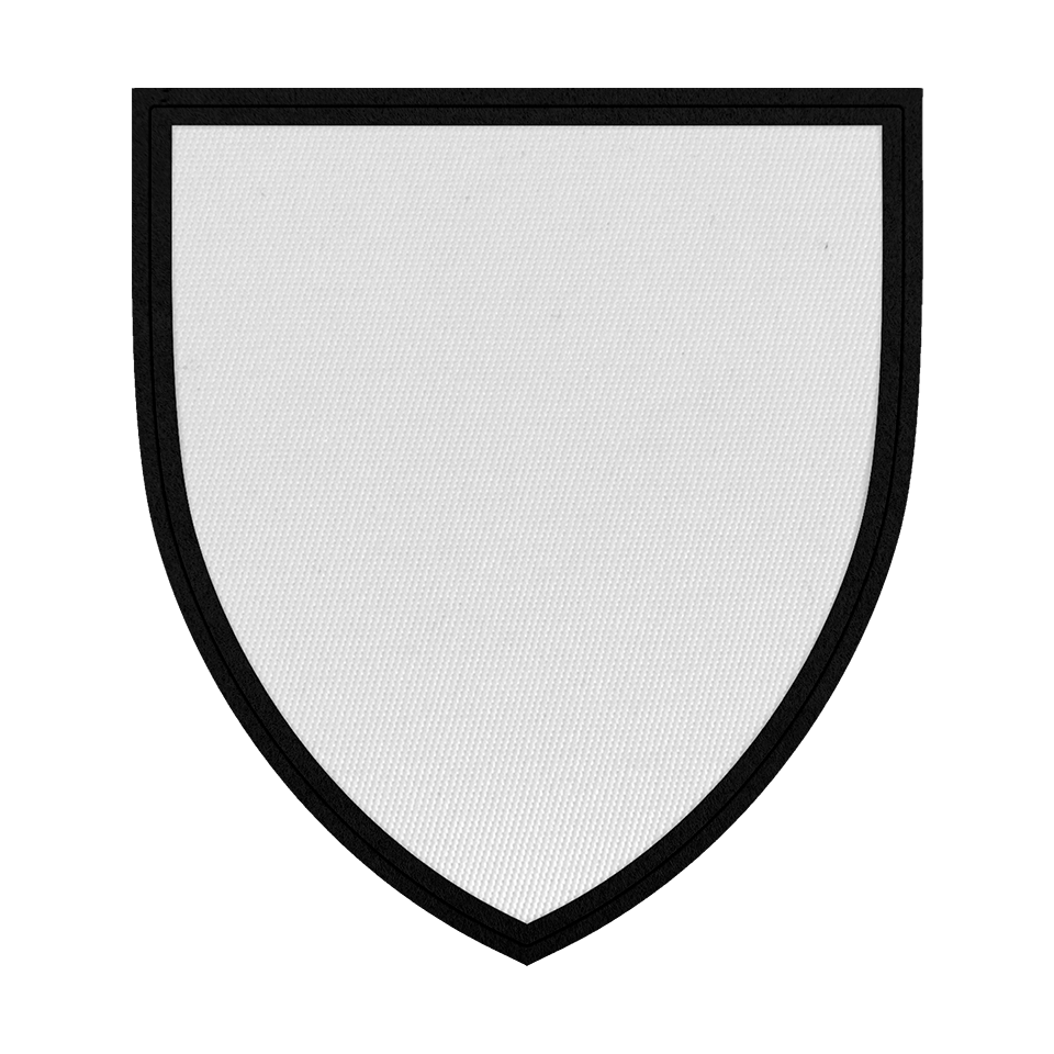 Parche con Forma de Escudo Satín Personalizable