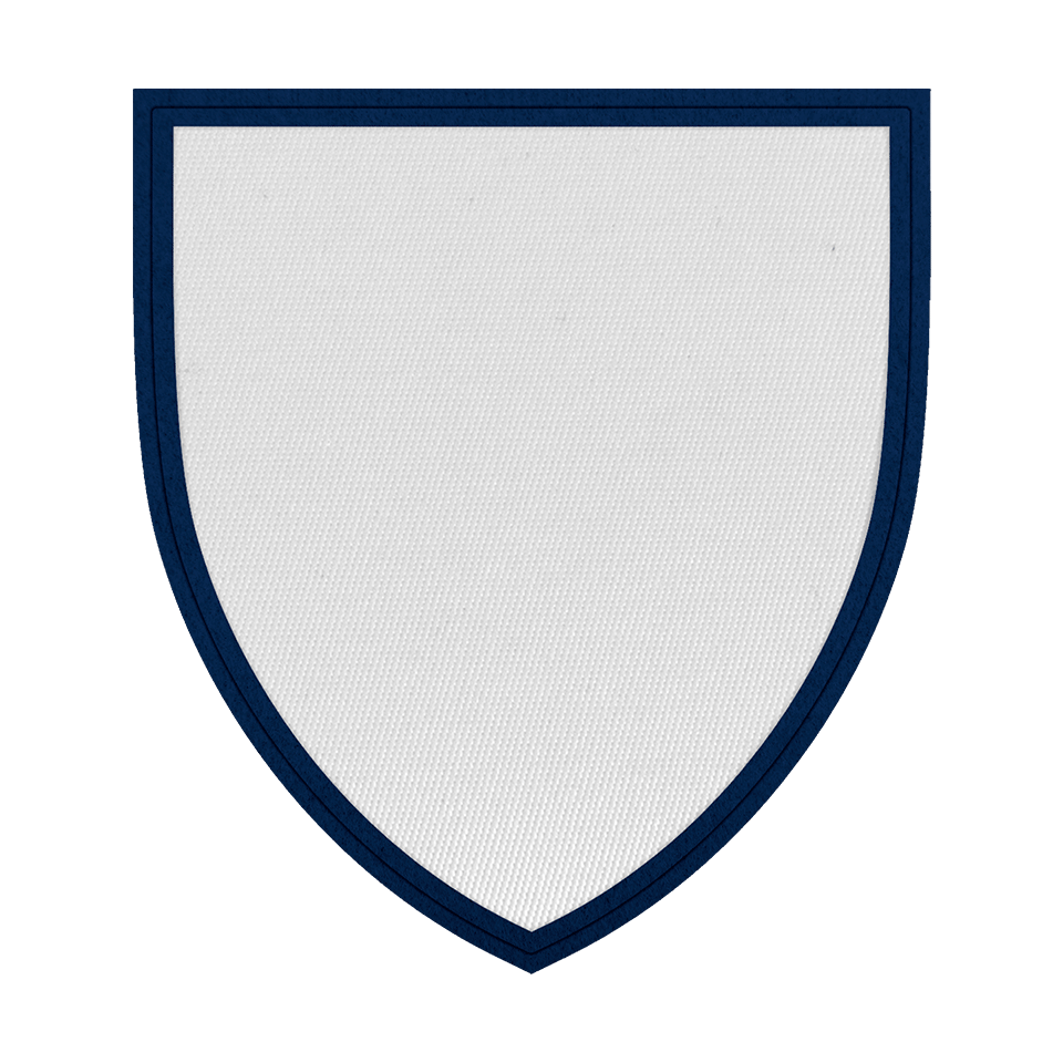 Parche con Forma de Escudo Satín Personalizable