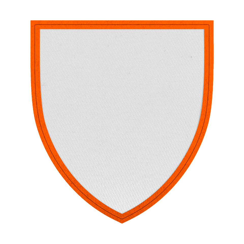 Parche con Forma de Escudo Satín Personalizable