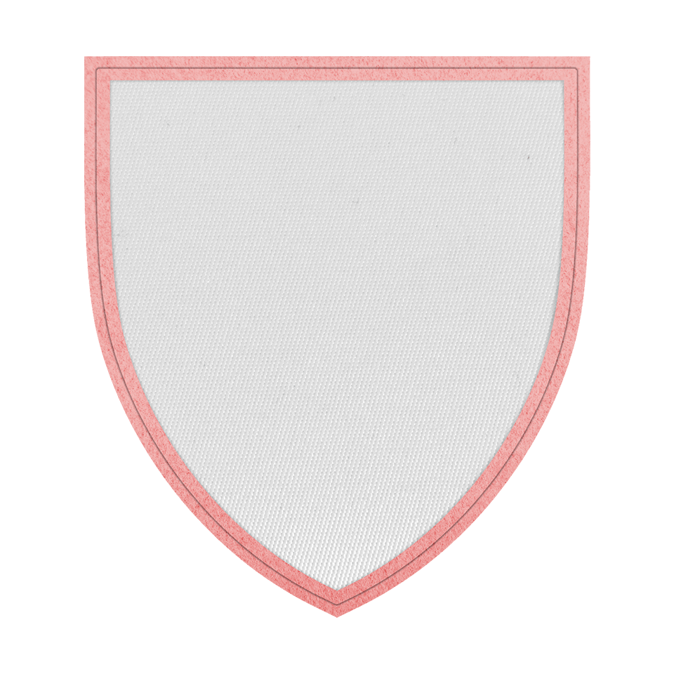 Parche con Forma de Escudo Satín Personalizable