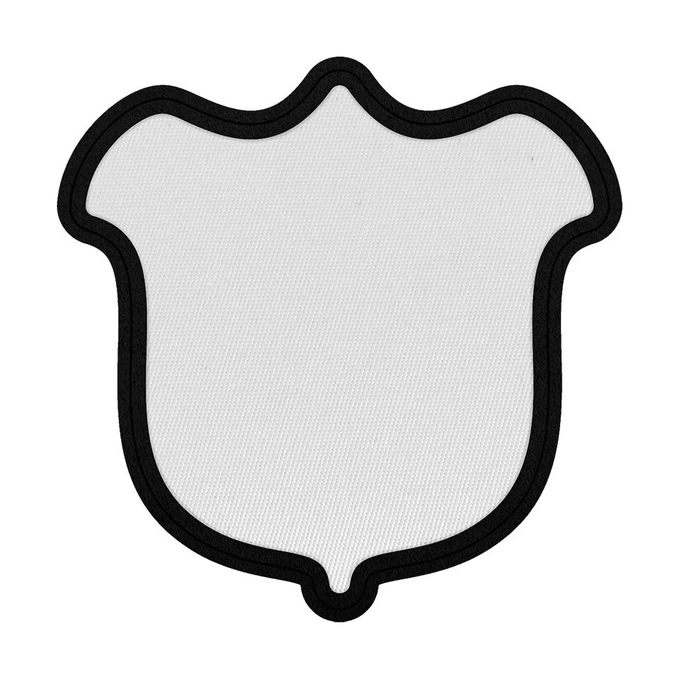 Parche Satín con Flock Personalizable Forma de Tulipán