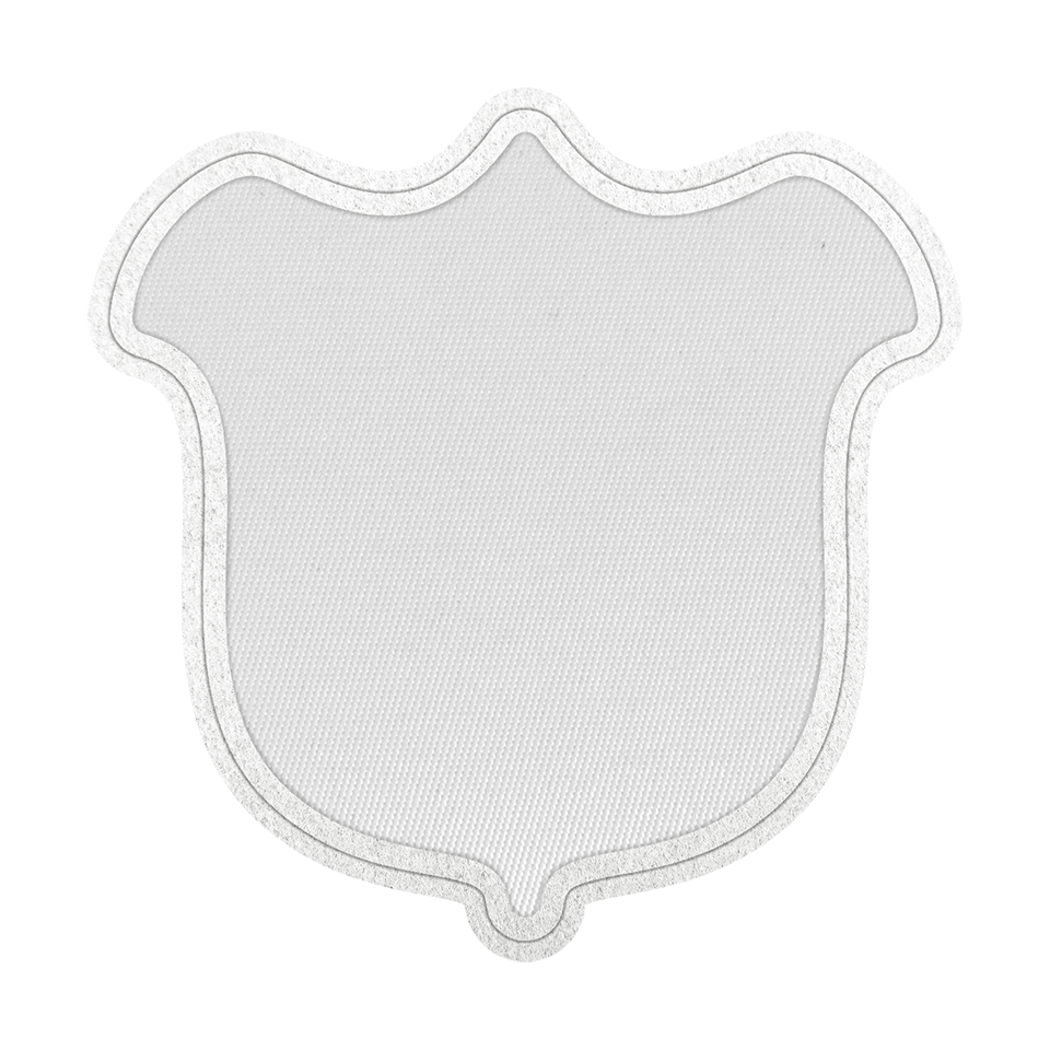 Parche Satín con Flock Personalizable Forma de Tulipán