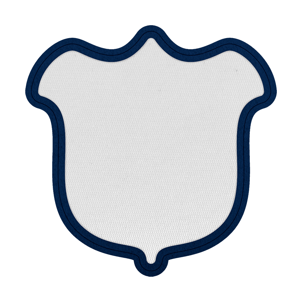 Parche Satín con Flock Personalizable Forma de Tulipán