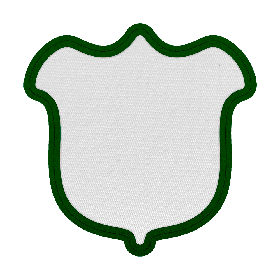 Parche Satín con Flock Personalizable Forma de Tulipán