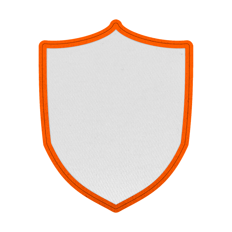 Parche Satín Escudo 12 colores para Contorno a Elegir