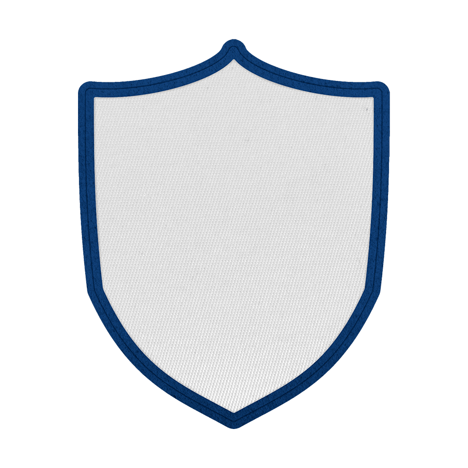 Parche Satín Escudo 12 colores para Contorno a Elegir
