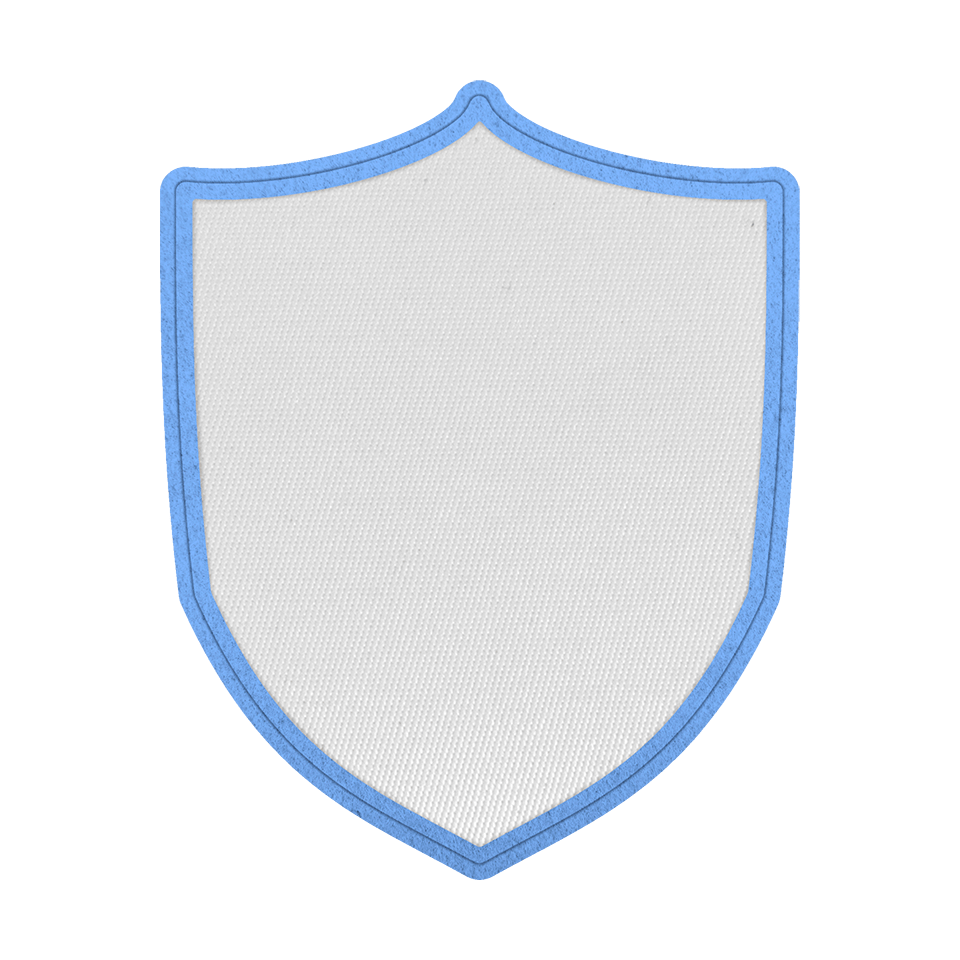 Parche Satín Escudo 12 colores para Contorno a Elegir