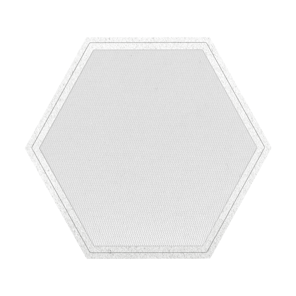 Parche Satín con Flock con Forma de Hexágono para Personalizar