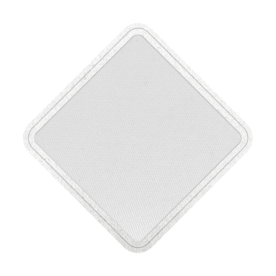 Parche Satín con Forma de Rombo con Bordes Redondeados