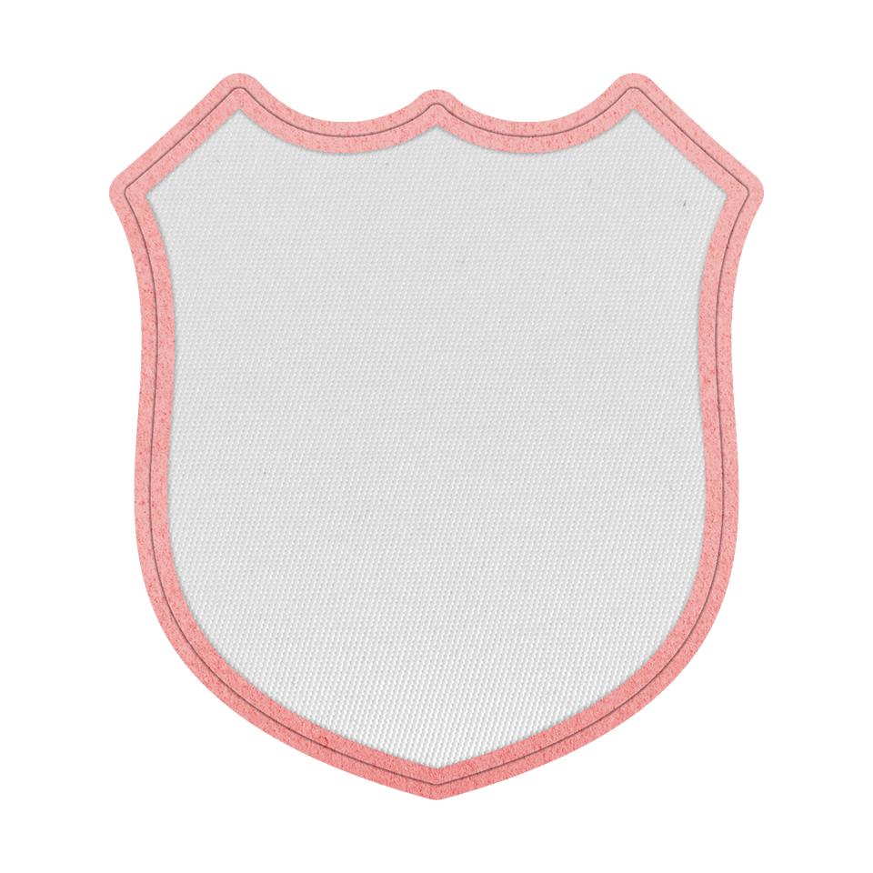 Parche Satín de Forma de Escudo Termoadhesivo