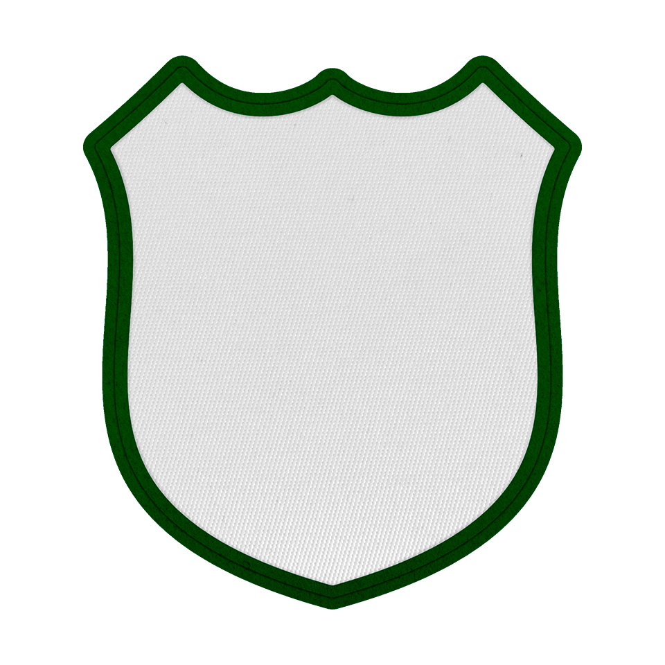 Parche Satín de Forma de Escudo Termoadhesivo