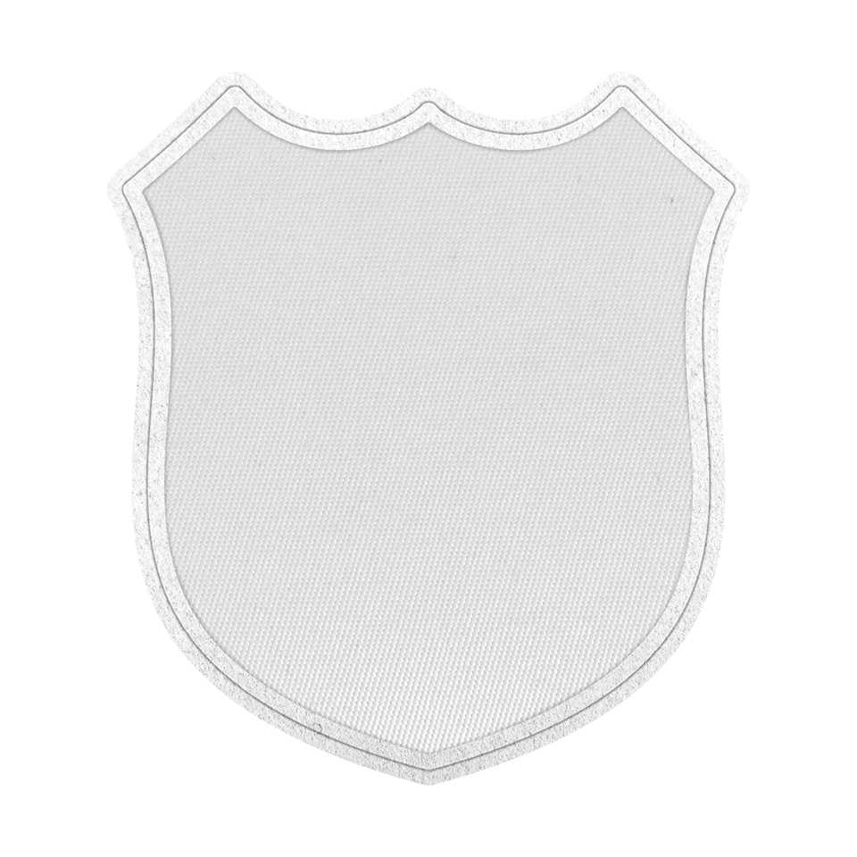 Parche Satín de Forma de Escudo Termoadhesivo