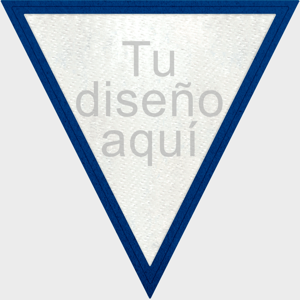 Parche Stick Triangular con Acabado Brillante en Distintos Colores