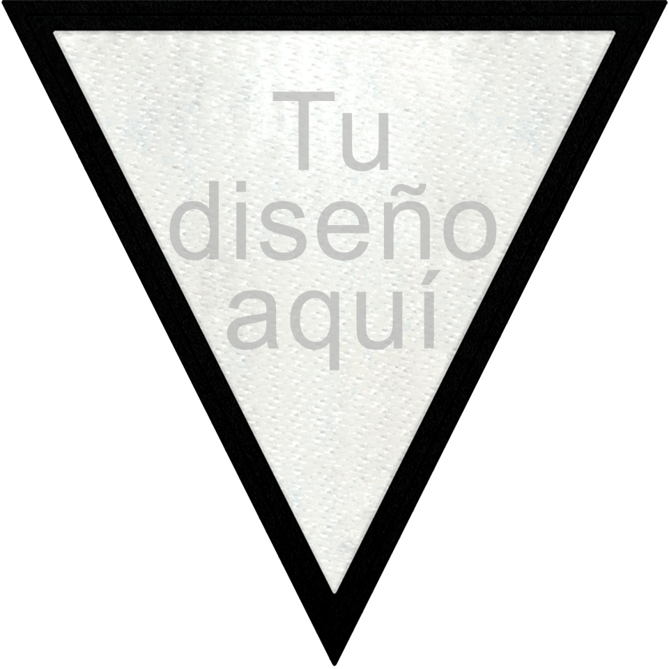 Parche Stick Triangular con Acabado Brillante en Distintos Colores