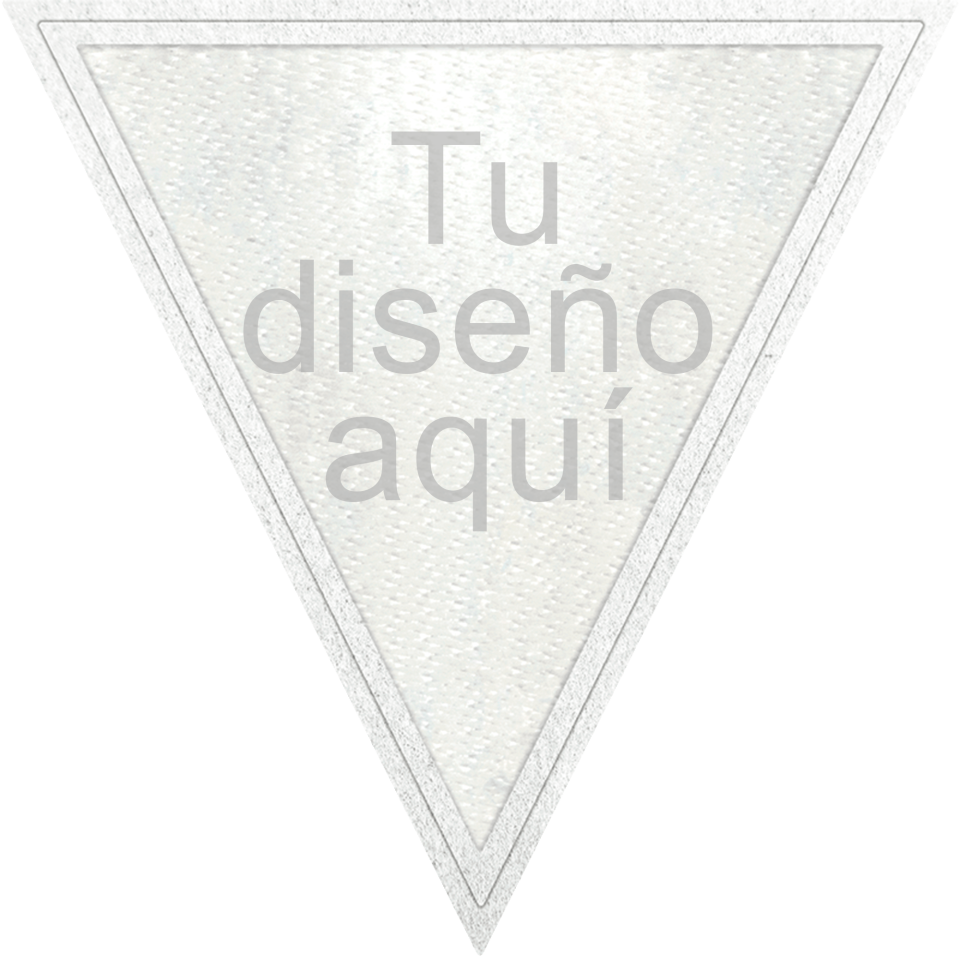 Parche Stick Triangular con Acabado Brillante en Distintos Colores